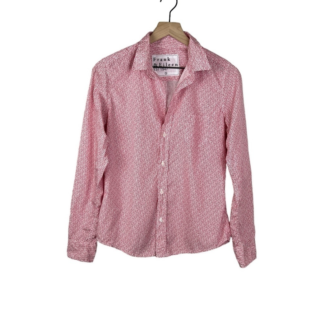 FRANK & EILEEN Barry Floral Print Button Down Shirt